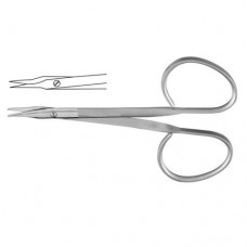 Stevens Ribbon Tenotomy Scissor Straight - Flat Shanks - Sharp , 10 cm - 4"